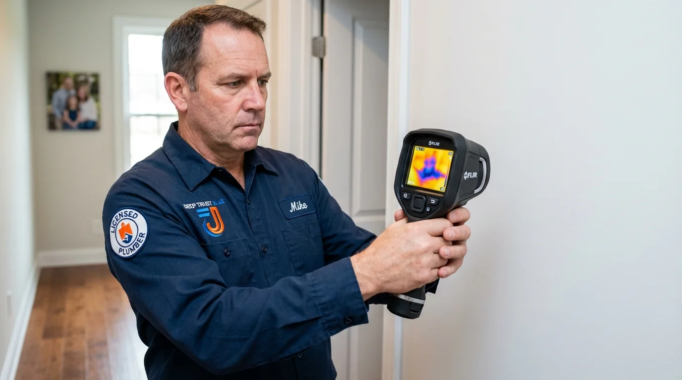Thermal imaging leak detection by Johns Plumbing LLC in Palm Springs